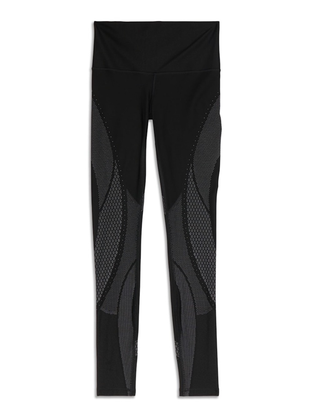 Lululemon High-Rise Mapped Out Black Patterned Performance Leggings Size 6